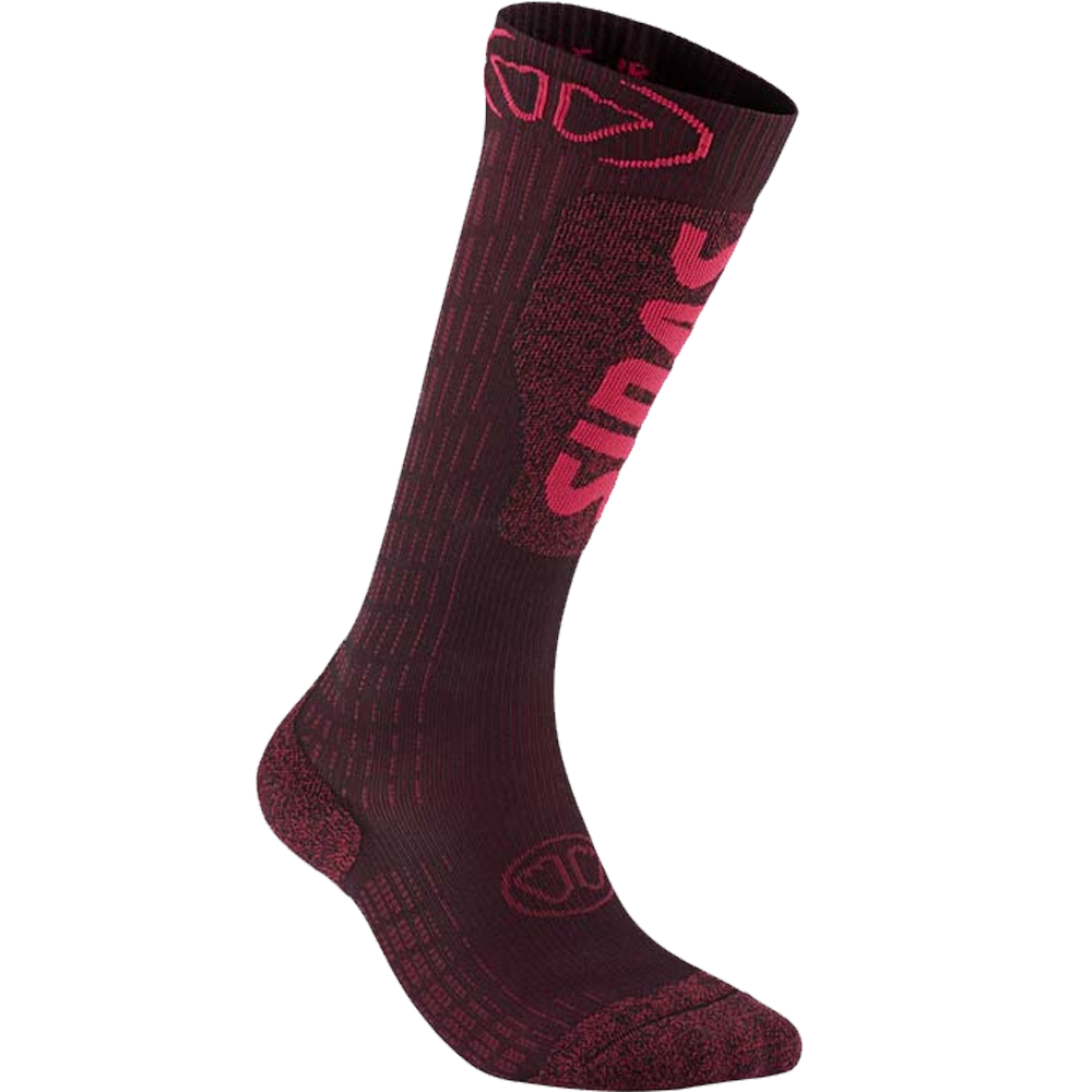 Sidas Women's Ski Expert Socks in Burgundy