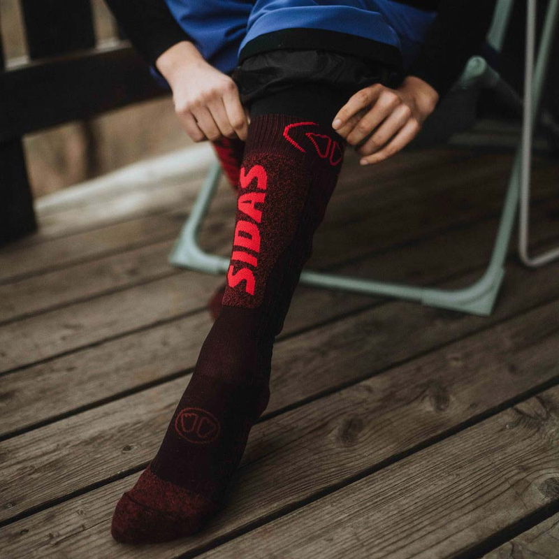 Sidas Women's Ski Expert Socks on rider