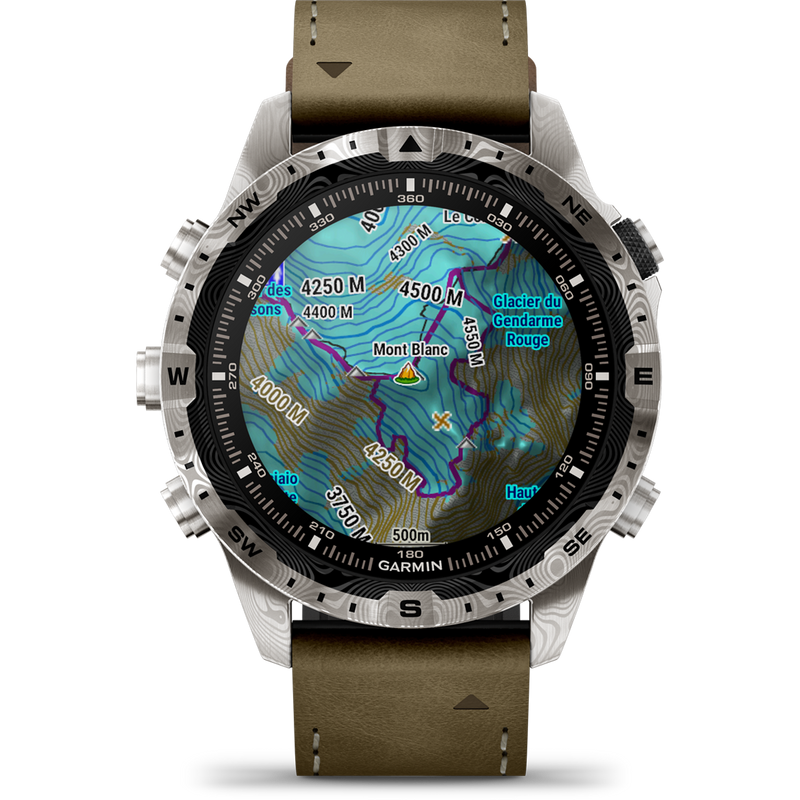 MARQ Adventurer Gen 2 Damascus Steel, Garmin MARQ Adventurer Gen 2 Damascus Steel topo map