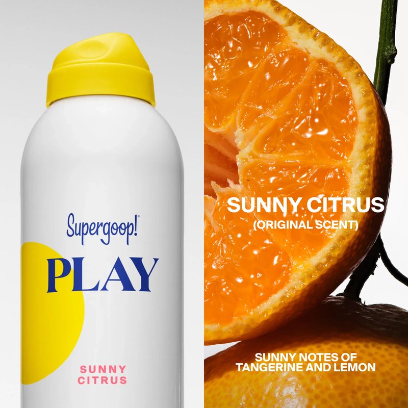 PLAY Antioxidant Body Mist SPF 30, Supergoop PLAY Antioxidant Body Mist sunny citrus scent
