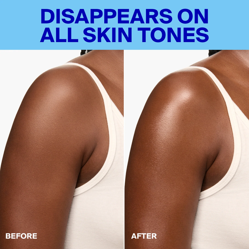 PLAY Antioxidant Body Mist SPF 30, Supergoop PLAY Antioxidant Body Mist before and after