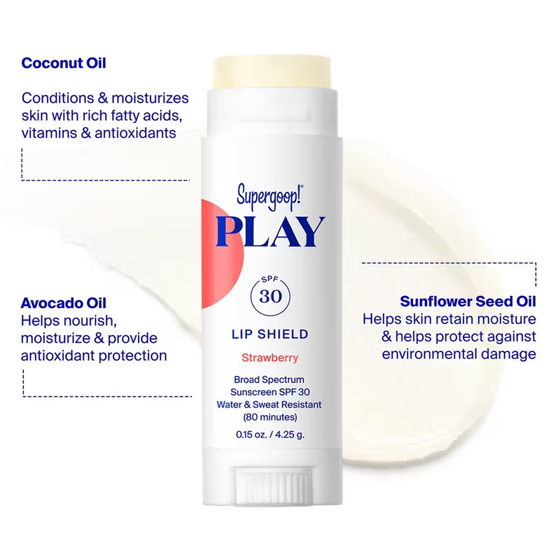 PLAY Lip Shield SPF 30, Supergoop PLAY Lip Shield SPF 30 features