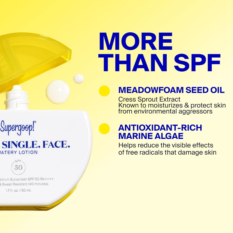 Every. Single. Face. Watery Lotion SPF 50, Supergoop Every. Single. Face. Watery Lotion SPF 50 featured ingredients