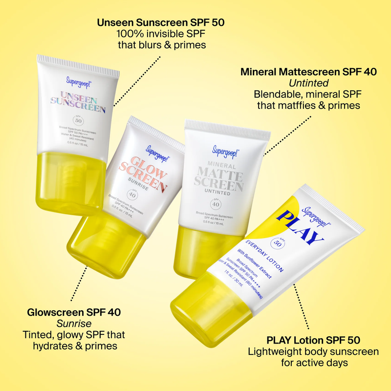 Supergoopies SPF Bestsellers Kit, Supergoop Supergoopies SPF Bestsellers Kit included products