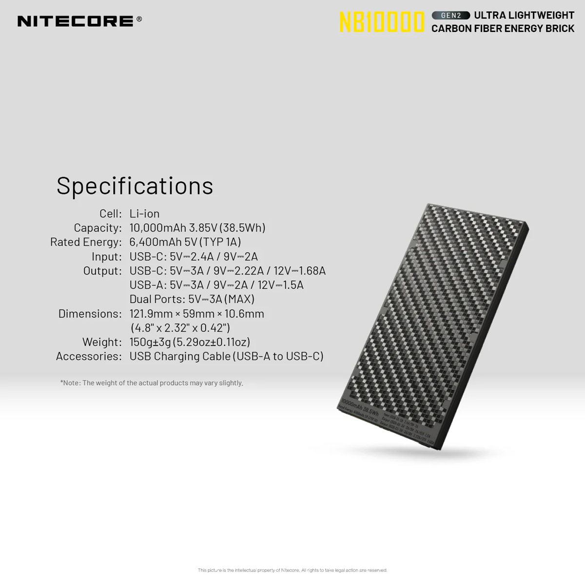 NB10000 Ultra Power Bank alternate view