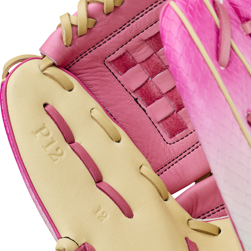 A1000 SMU Fastpitch - 12" Basket Web, Wilson A1000 SMU Fastpitch - 12" Basket Web Pattern Stamp