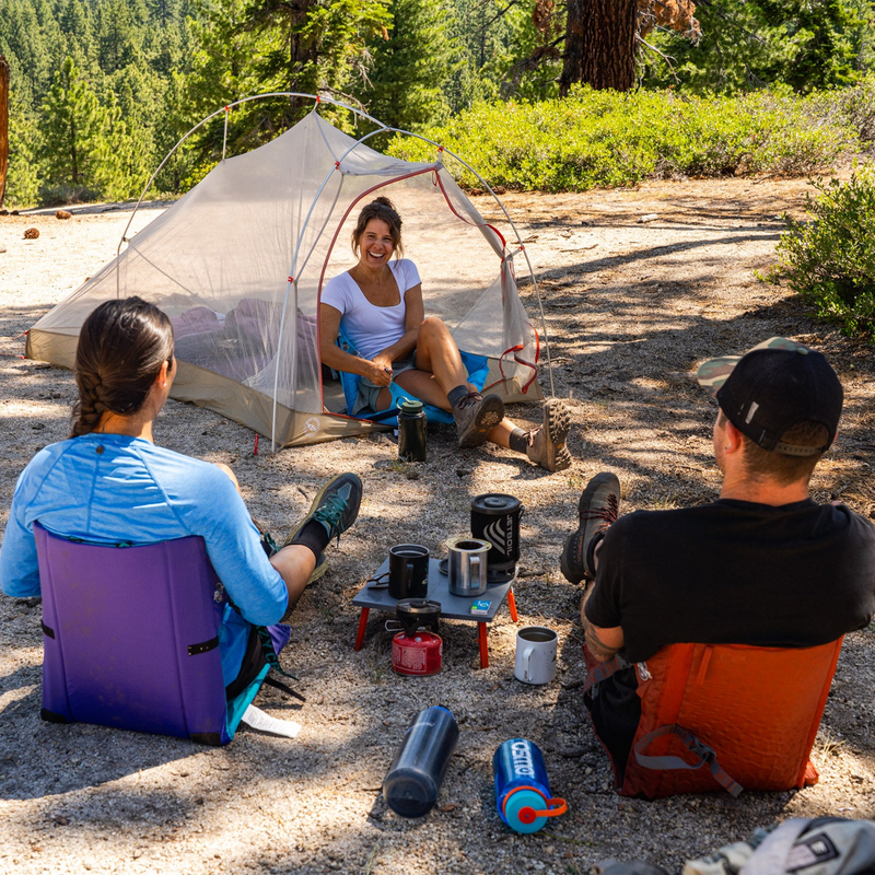 Original Chair, Crazy Creek Original Chair in Purple Teal lifestyle 2