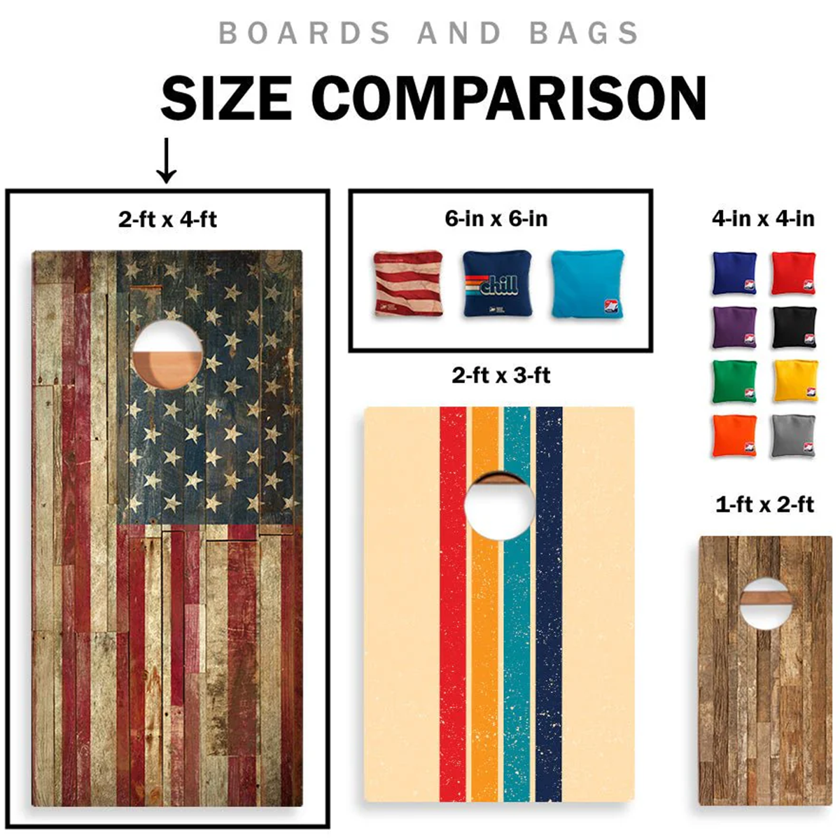 Backyard 1200 Cornhole Boards alternate view