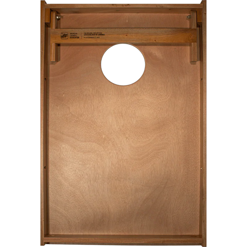 Backyard 2300 Cornhole Boards, American Cornhole Association Backyard 2300 Cornhole Boards in Vintage Stripes back