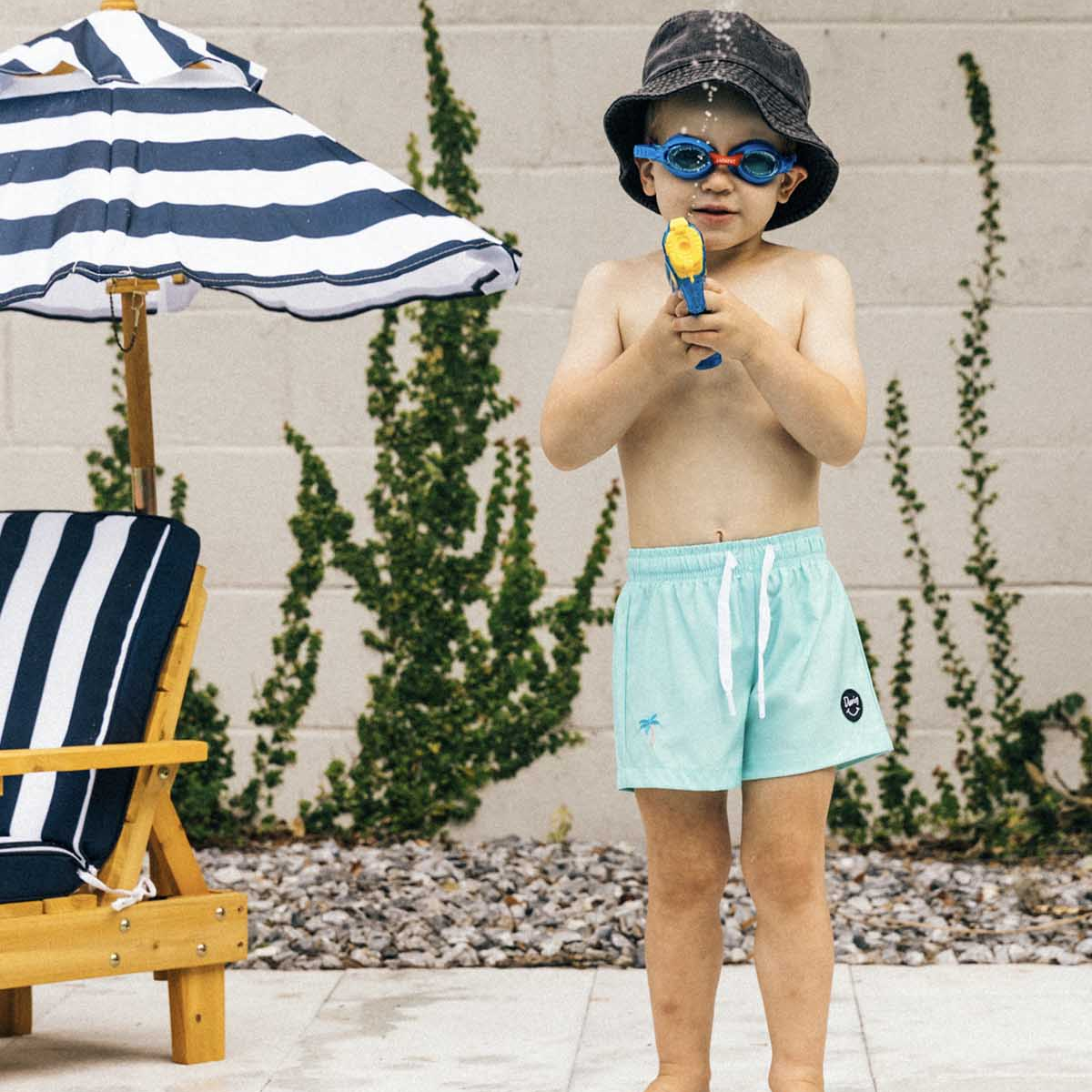 Youth Teal Palm Swim Short alternate view