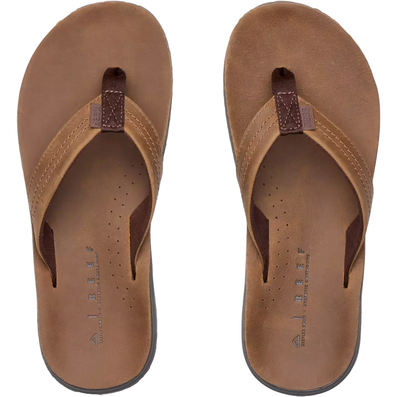 Men's Leather Nox, Reef Leather Nox in Bronze/Brown pair top