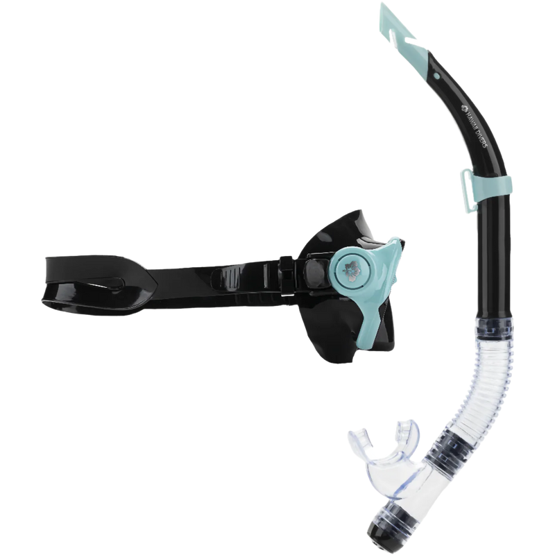 Jr Beluga Combo, Hawaii Divers Jr Beluga Combo in Turquoise/Black right profile