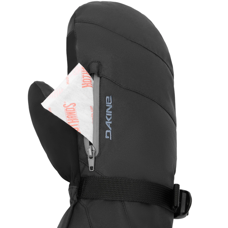 Titan 2.0 Gore Tex Mitts, DaKine Titan 2.0 Gore Tex Mitts in Carbon Heather zipper pocket