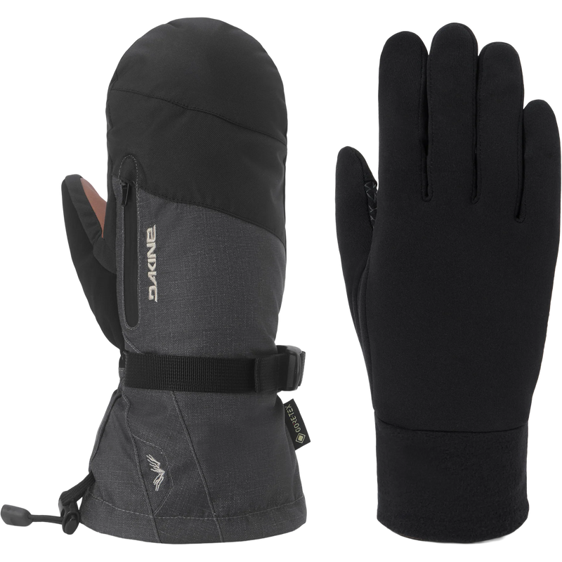 Titan 2.0 Gore Tex Mitts, DaKine Titan 2.0 Gore Tex Mitts in Carbon Heather back and liner