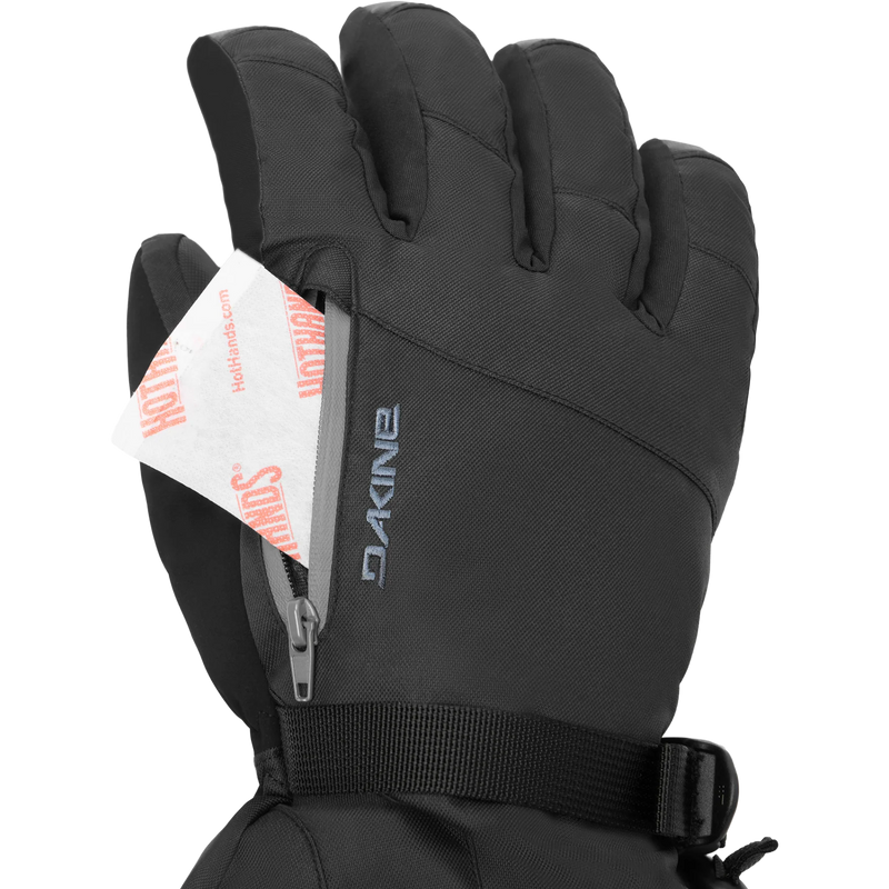 Titan 2.0 GORE-TEX Gloves, DaKine Titan 2.0 Gore Tex Gloves in Carbon Heather zipper pocket