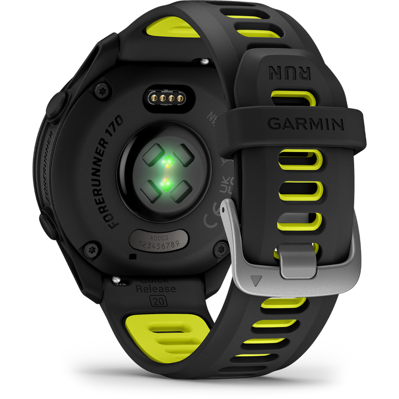 Forerunner 170, Garmin Forerunner 170 back