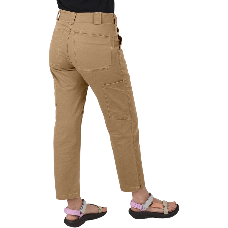 Women's Range Crop Pant, Dovetail Women's Range Crop Pant in 210-Sawdust Brown back