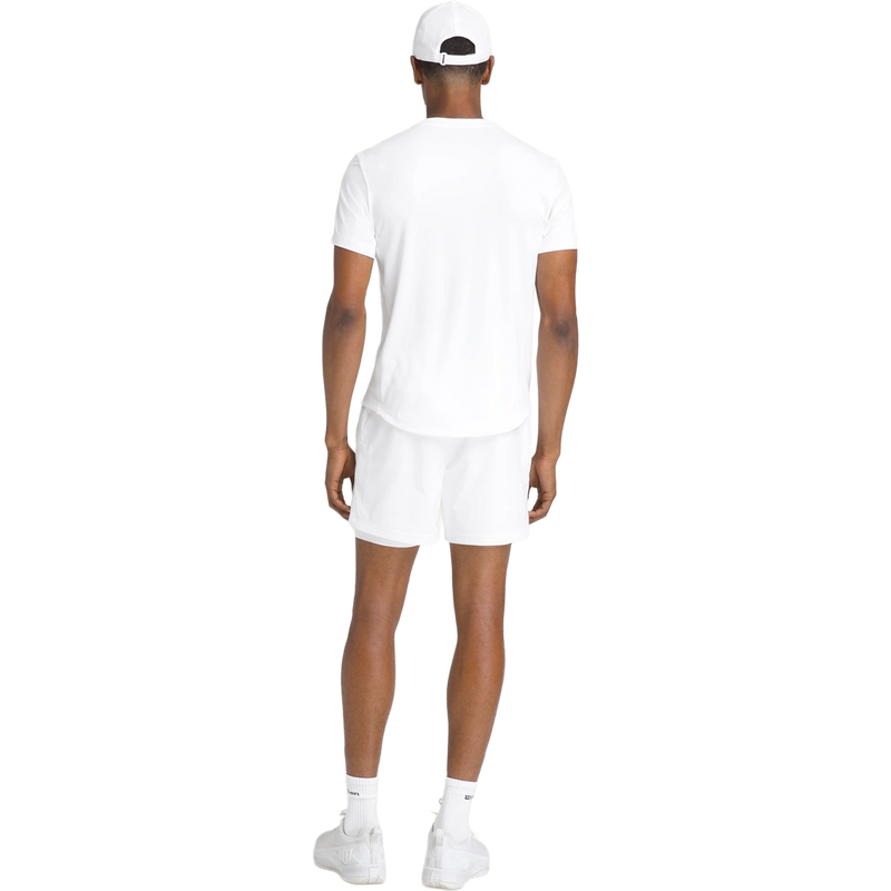 Men's Everyday Performance Tee, Wilson Men's Everyday Performance Tee in Bright White full body back view on model