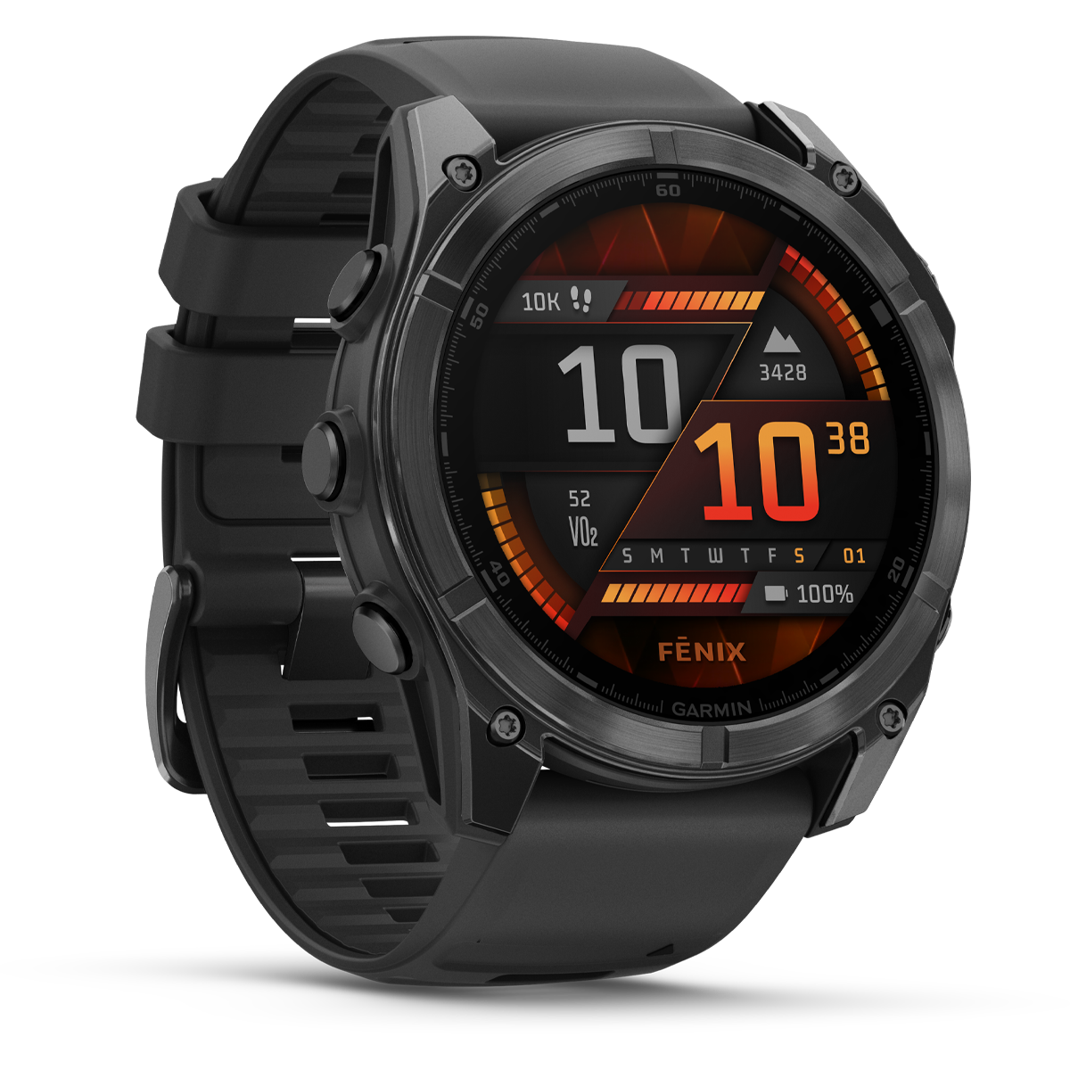 Fenix 8 51mm Slate Gray w/ Black alternate view