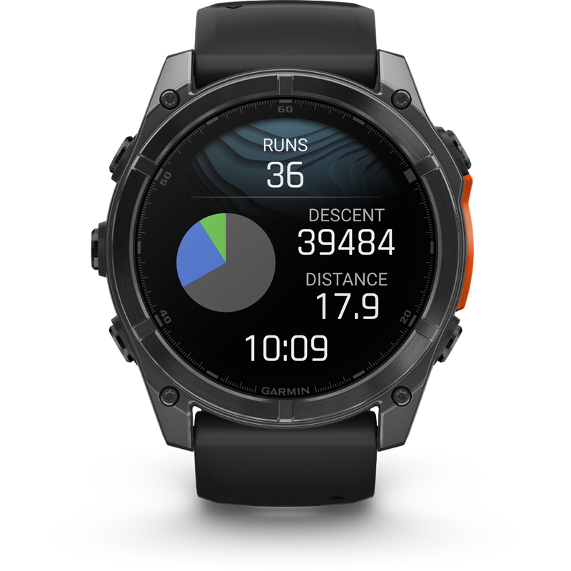 Fenix 8 51mm Slate Gray w/ Black, Garmin Fenix 8 51mm Slate Gray Black ski info