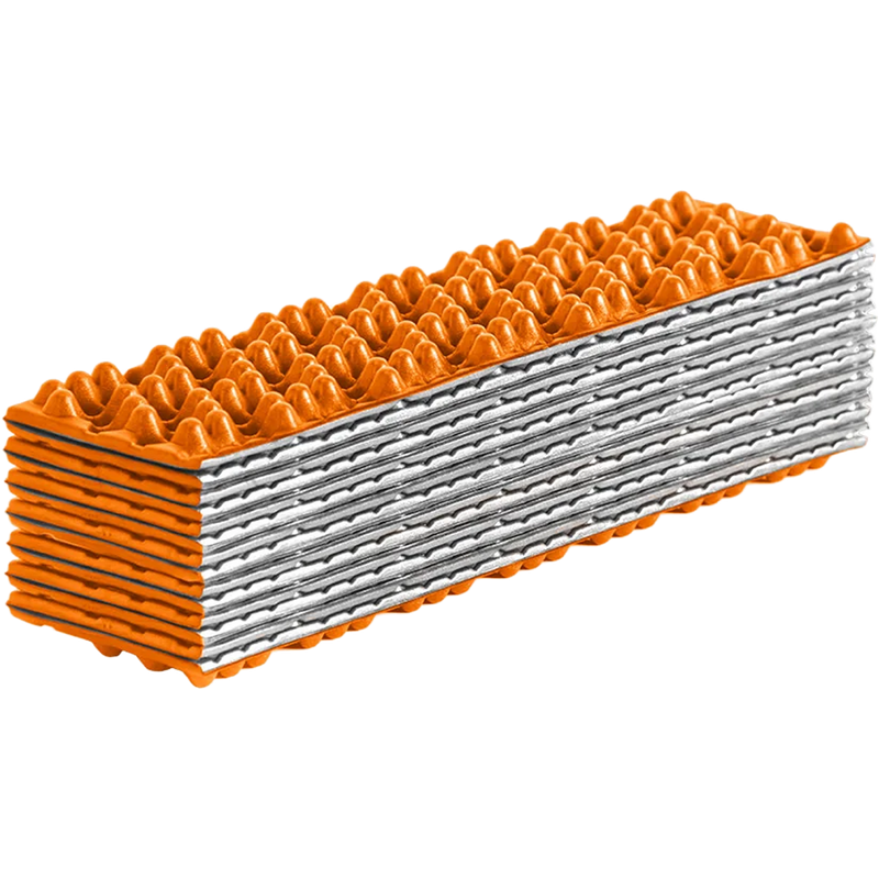 Switchback Short, Switchback Short in Sunset Orange with folded panel with taller nodes upright