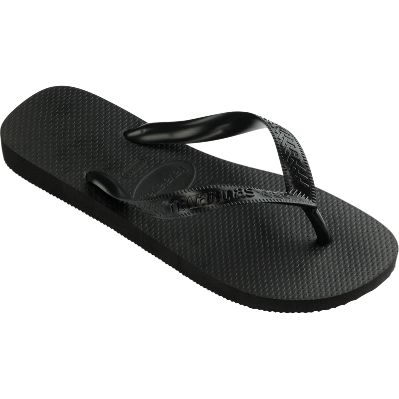 Men's Top Sandal, Havaianas Top Sandal in Black angled view