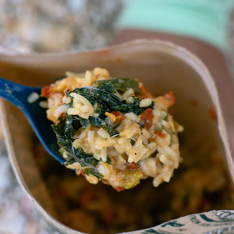Thai Red Curry (2 Servings), Farm To Summit Thai Red Curry on spork