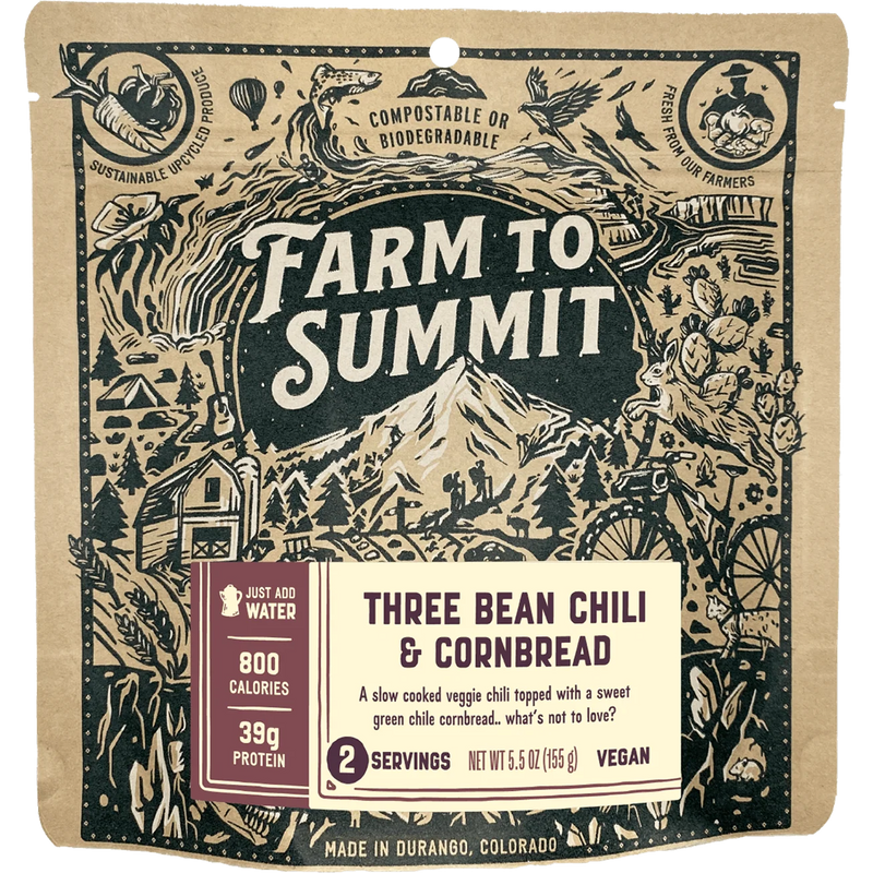 Three Bean Chili & Cornbread (2 Servings), Featured Image