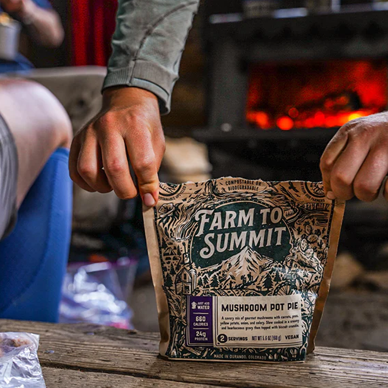 Mushroom Pot Pie (2 Servings), Farm To Summit Mushroom Pot Pie at camp