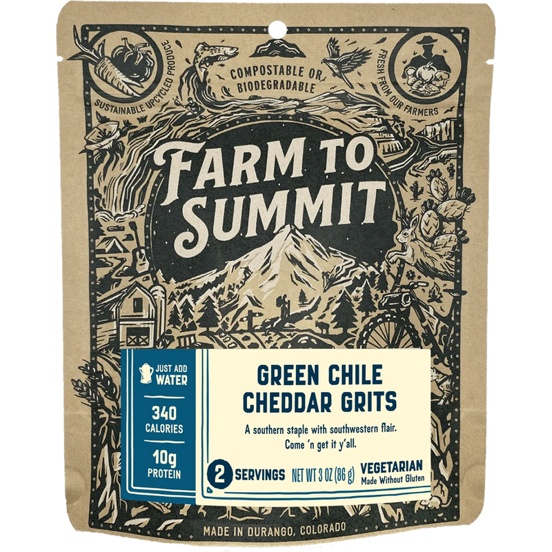 Green Chile Cheddar Grits (2 servings), Featured Image
