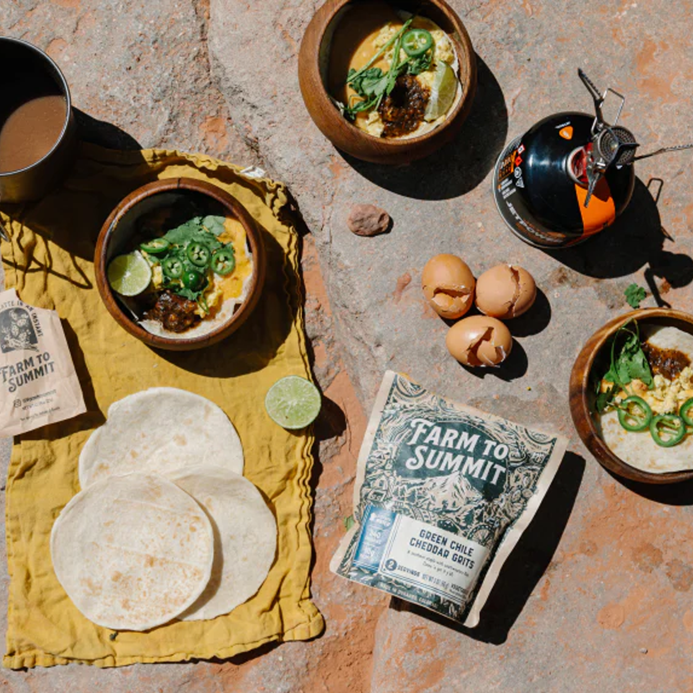 Green Chile Cheddar Grits (2 servings) alternate view
