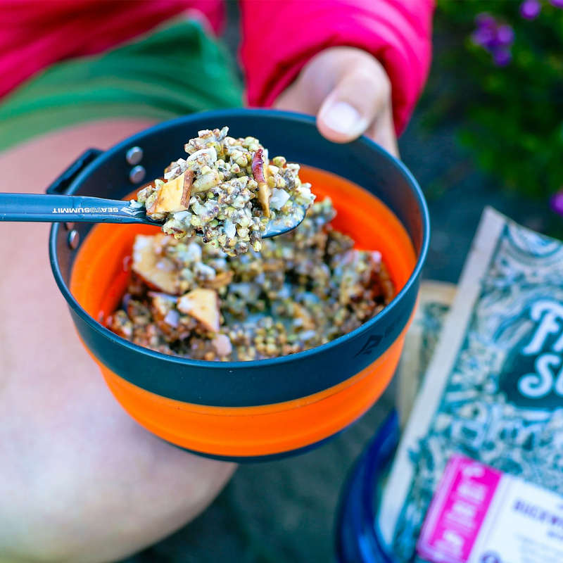 Buckwheat Granola with Oat Milk (2 Servings), Farm To Summit Buckwheat Granola with Oat Milk in bowl