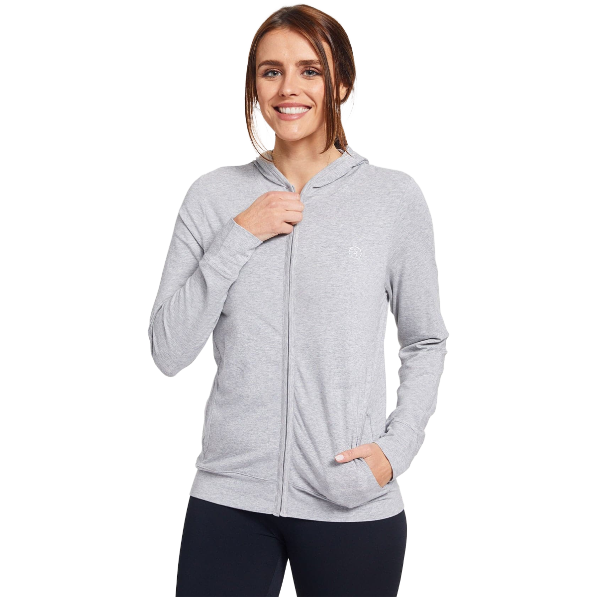 Women's Luxe Hooded Full Zip Top UPF 50+ alternate view