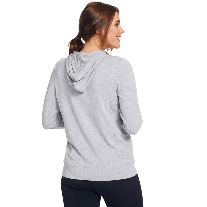 Women's Luxe Hooded Full Zip Top UPF 50+, Solbari Women's Luxe Hooded Full Zip Top UPF 50+ back