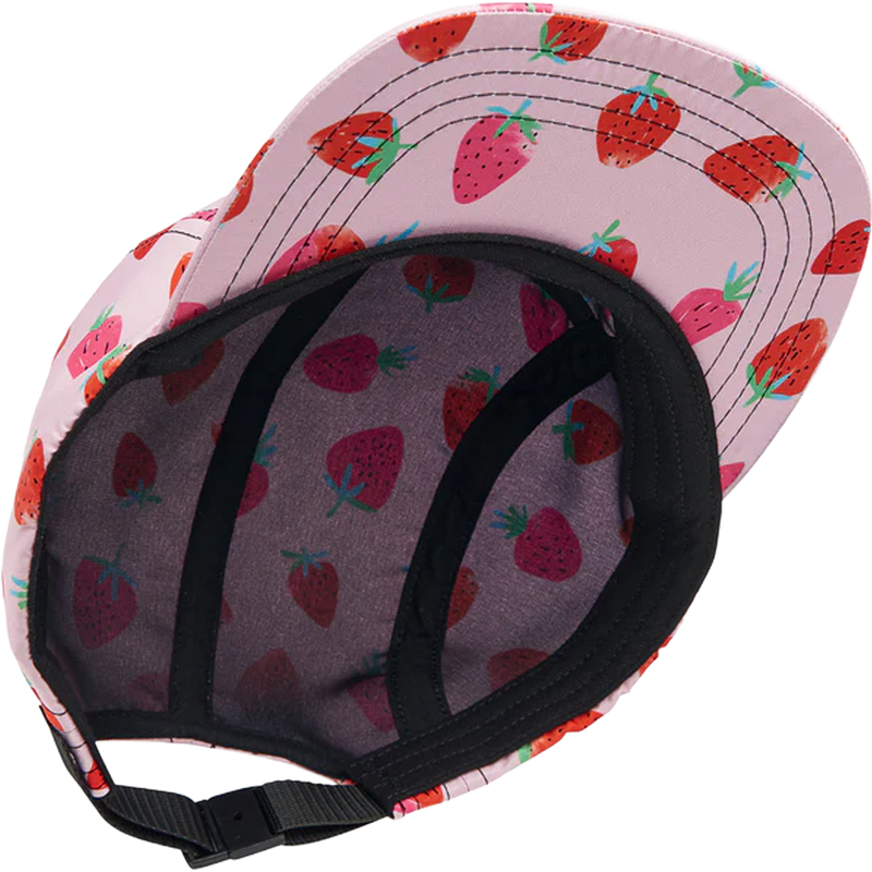 Women's Brim Hat, Women's Brim Hat in Strawberry Fields inside cap