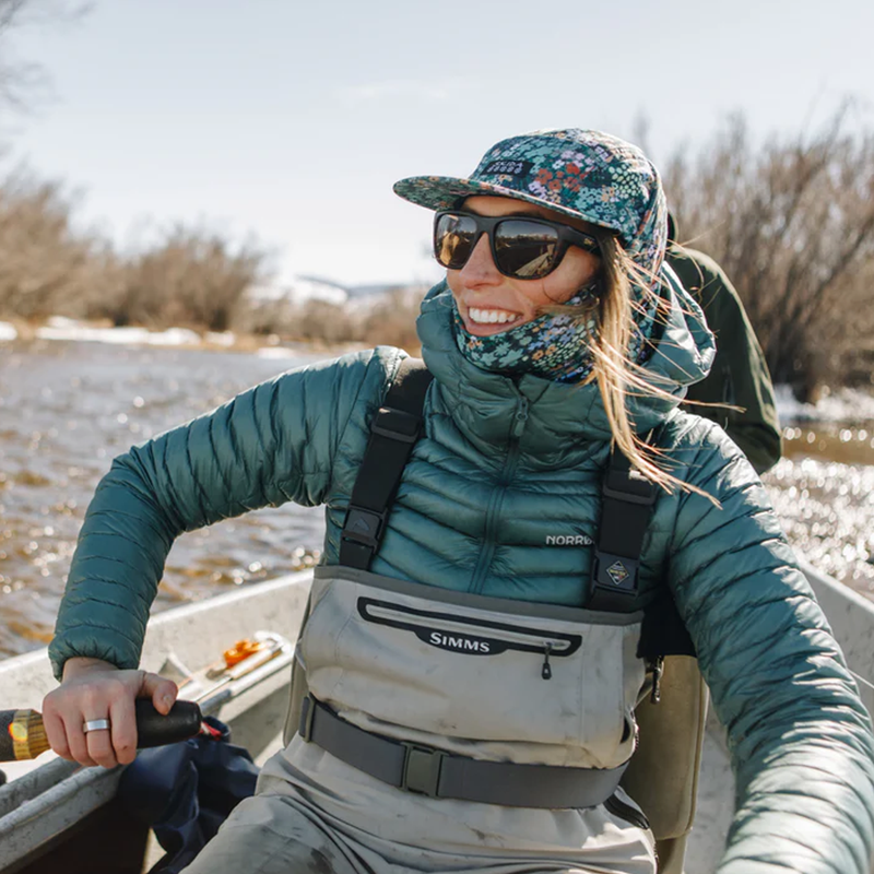 Women's Brim Hat, Women's Brim Hat in bitterot on model