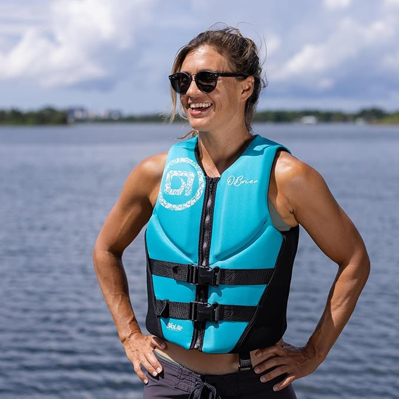 Women's Traditional RS Neo, O'Brien Women's Traditional RS Neo in black aqua on model lifestyle image