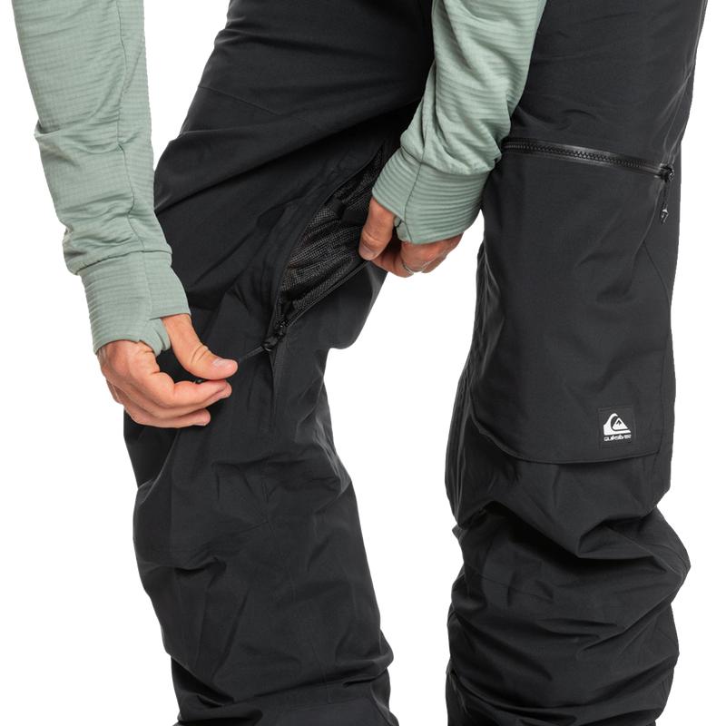 Men's Altostratus Street Gore-Tex Bib, Quiksilver Men's Altostratus Street Gore-Tex Bib leg vents