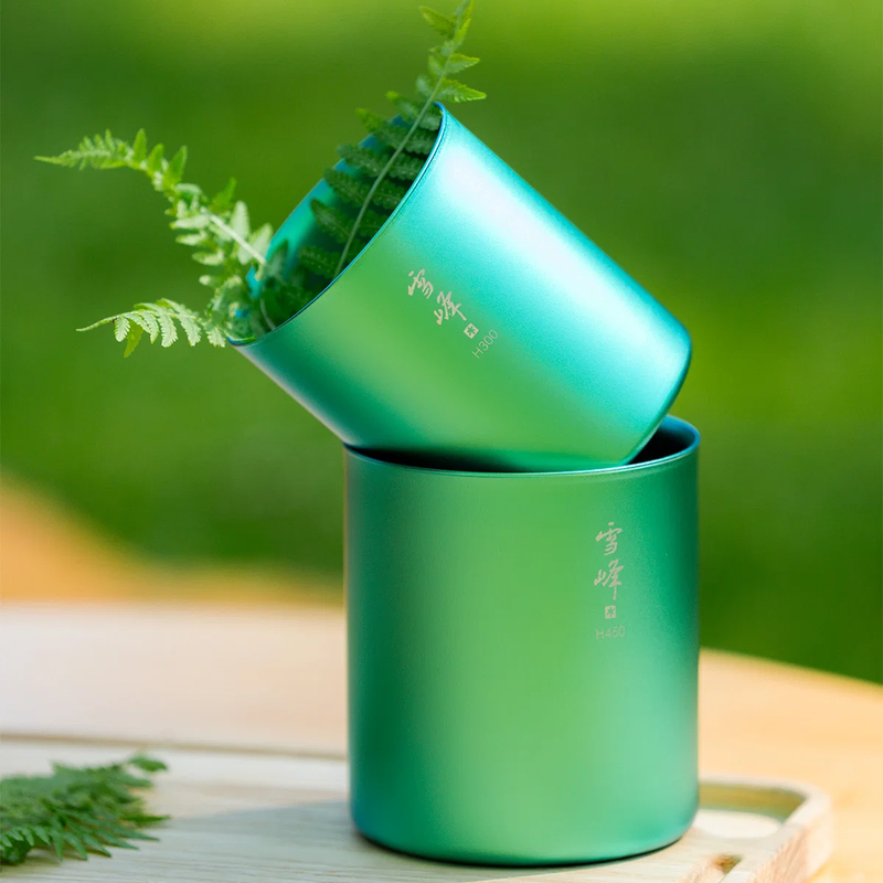 Summer Stacking Mug Set, Snow Peak Summer Stacking Mug Set stacked