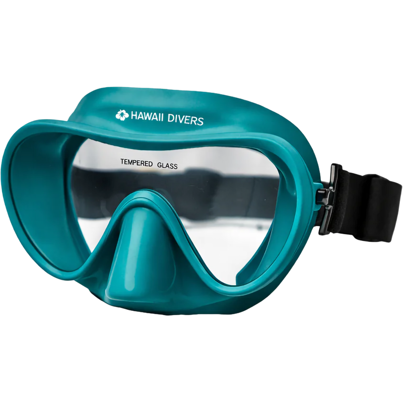 Deep Sea Snorkel Fin Set, Hawaii Divers Deep Sea Snorkel Fin Set in Teal/Black mask