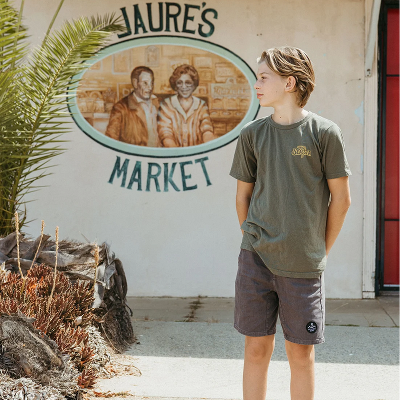 Youth Garment Dye Volley, Seaestra Youth Garment Dye Volley in Grey lifestyle