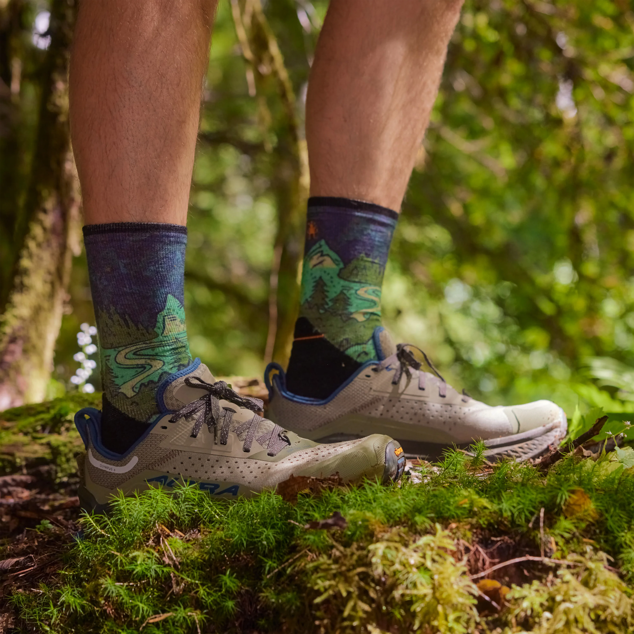 Trail Run Targeted Cushion Neature Print alternate view