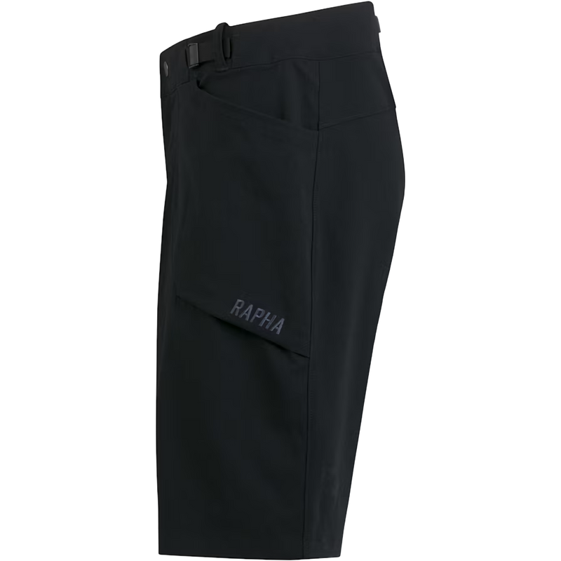 Men's Trail Shorts, Rapha Men's Trail Shorts in BBA-Black/Dark Grey left