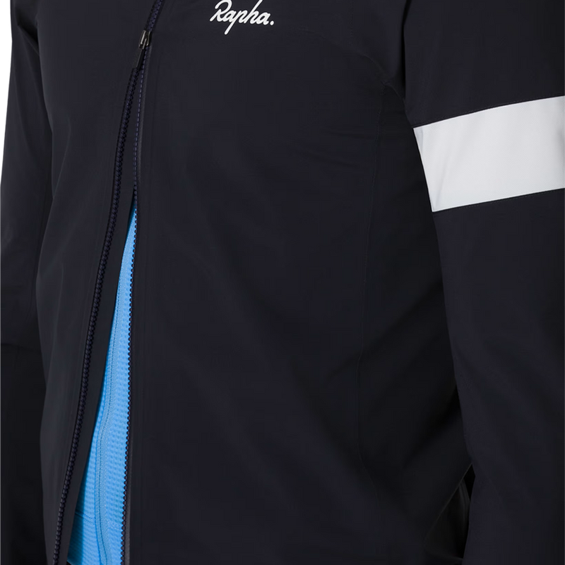 Men's Core Rain Jacket, Rapha Men's Core Rain Jacket reverse zipper