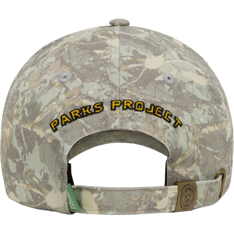 Defend the Parks Bear Hat, Parks Project Defend the Parks Bear Hat in Camo back view with strap detail