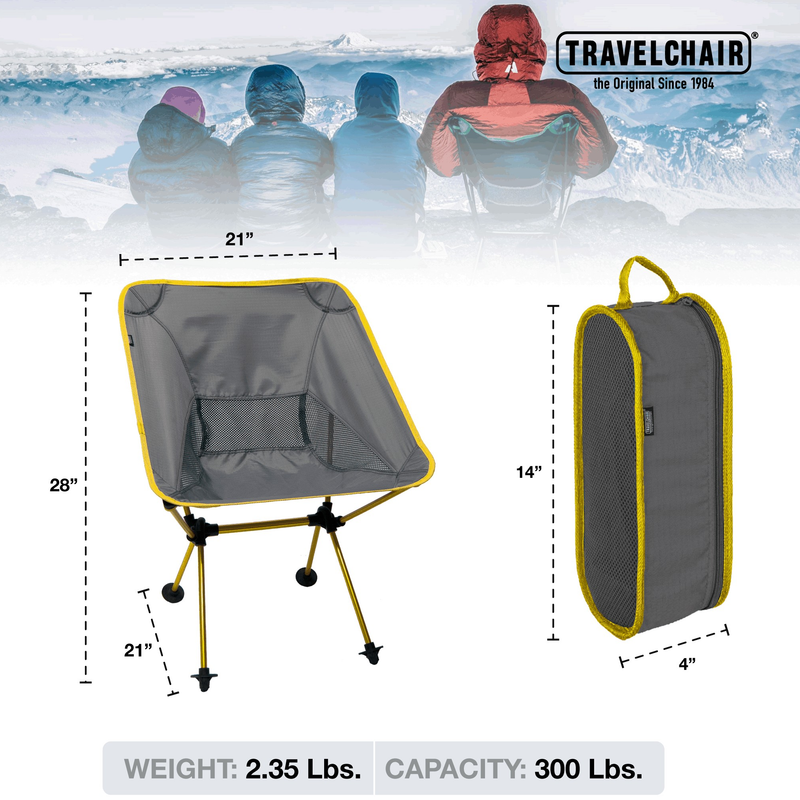 Joey Yellow, TravelChair Joey Yellow dimensions
