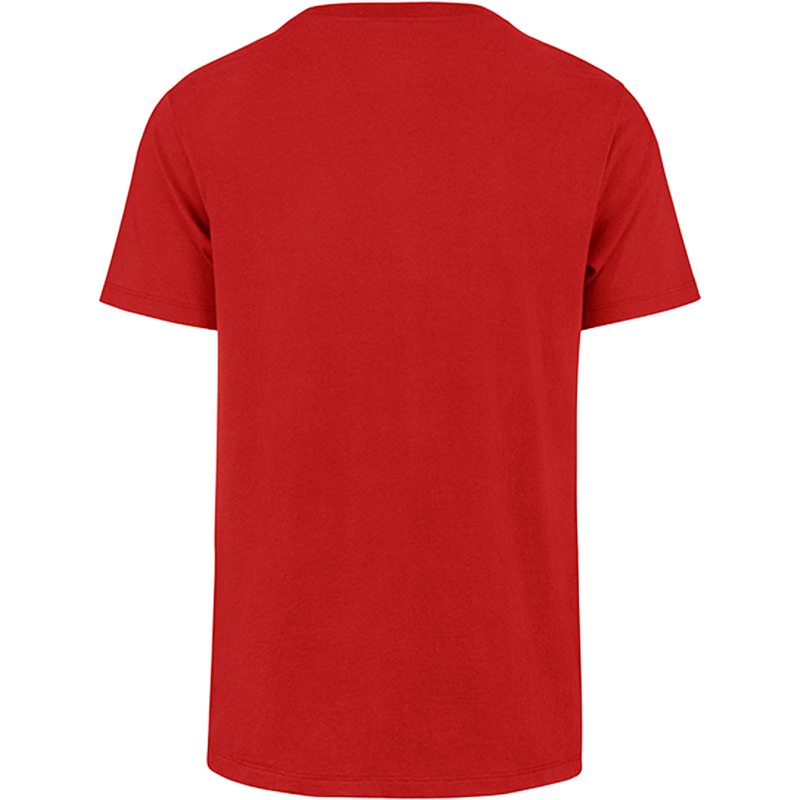 Men's 49ers Tune Sing Franklin Tee, Men's 49ers Tune Sing Franklin Tee in Racer Red back view