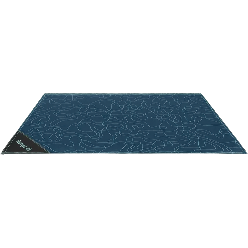 Pack Mat Micro, Rumpl Pack Mat Micro in Puzzled Blue side