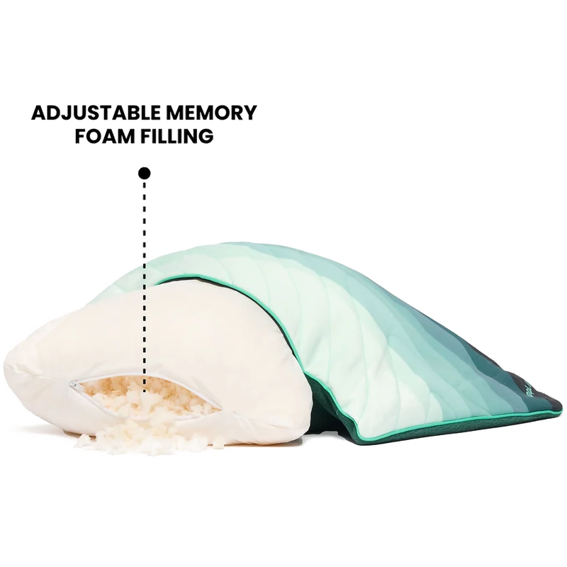 Camp Pillow Medium, Rumpl Camp Pillow Medium in Watercolor Glow filling