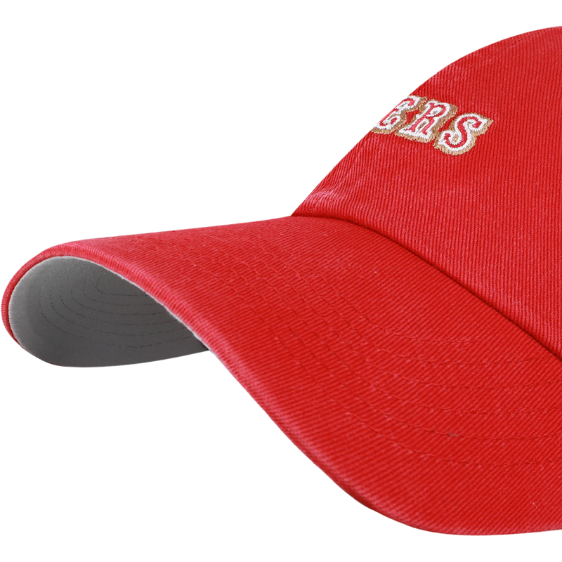 49ers Base Runner Script 47 Clean Up, 47 Brand 49ers Base Runner Script 47 Clean Up in Red bill detail